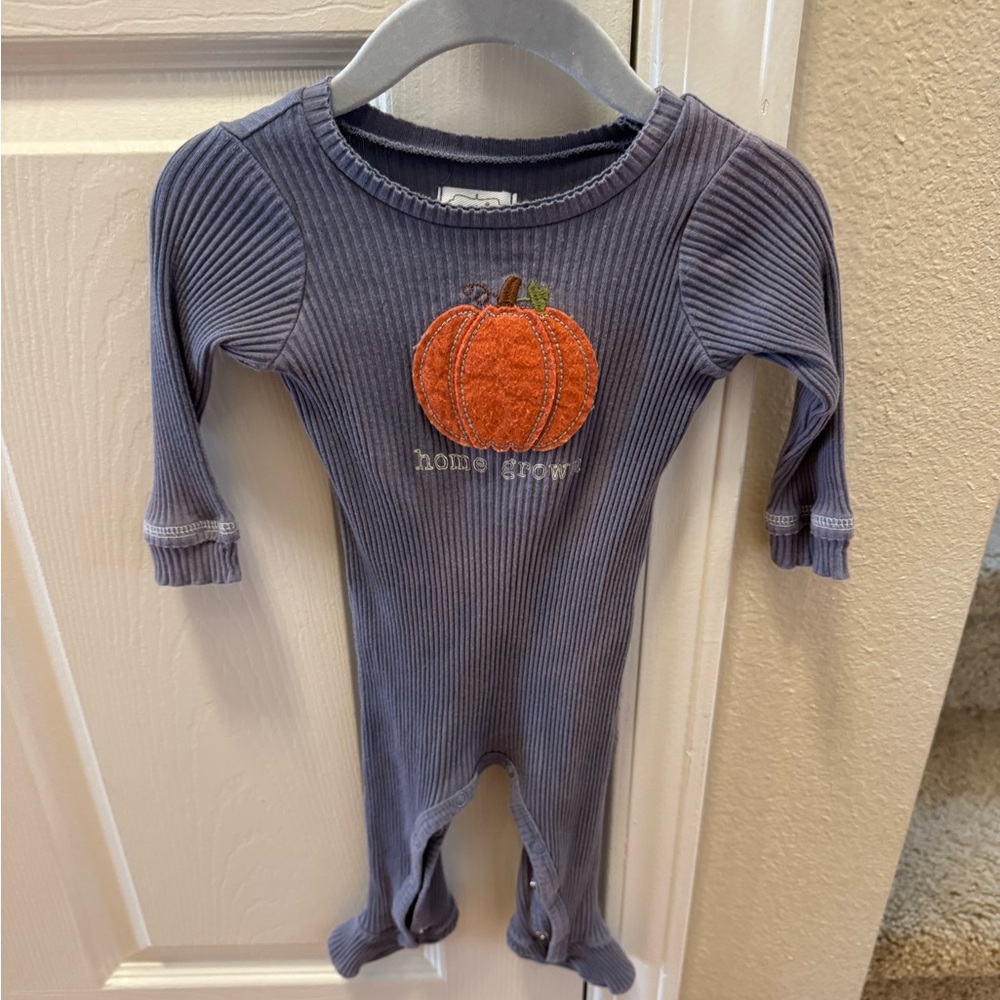 Mud pie pumpkin homegrown sleeper 3 to 6 months